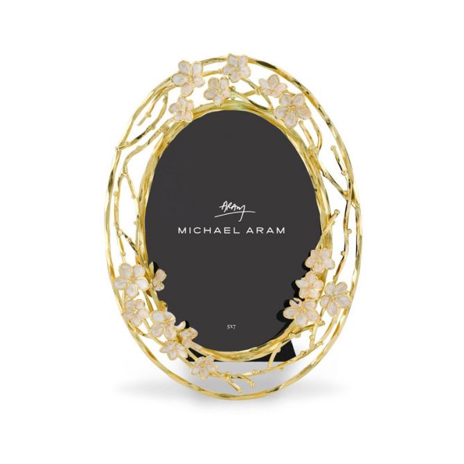 Michael Aram Cherry Blossom Oval Frame, 5x7
