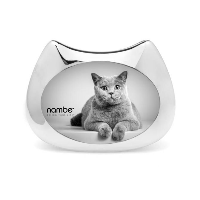 Nambe Cat Frame, 3x5