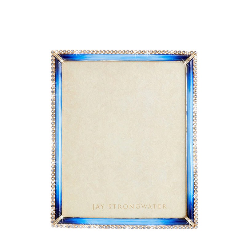 Jay Strongwater Laetitia Stone Edge Lapis Frame, 8x10