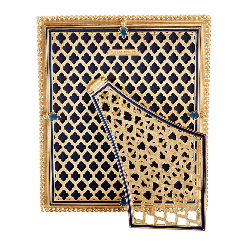 Jay Strongwater Laetitia Stone Edge Lapis Frame, 8x10