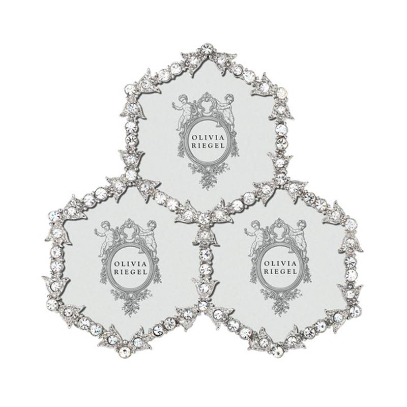 Olivia Riegel Silver Luxembourg Triple Frame, 2.5