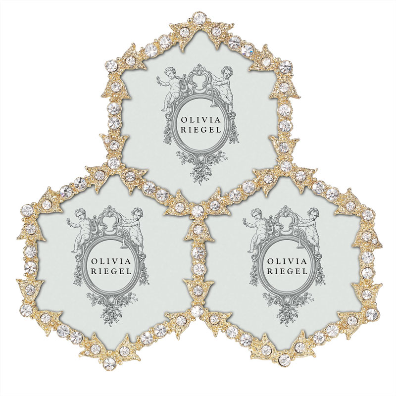 Olivia Riegel Luxembourg Triple Frame, Gold