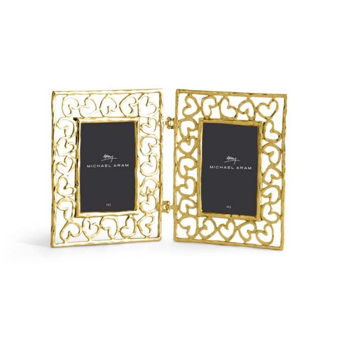 Michael Aram Heart Hinged Gold Frame, 2x3