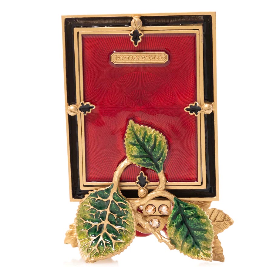 Jay Strongwater Kaylee Rose 3x4 Frame, Night Bloom