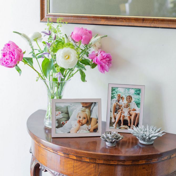 Addison Ross Light Pink Enamel Picture Frame, 5x7 | FR1052 | Borsheims