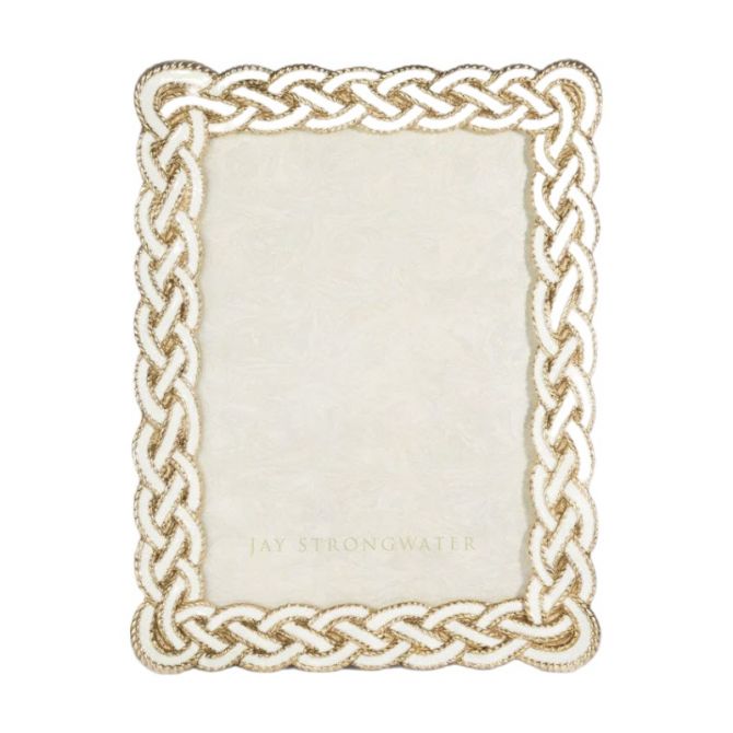 Jay Strongwater Mika Braided Golden Frame, 5x7