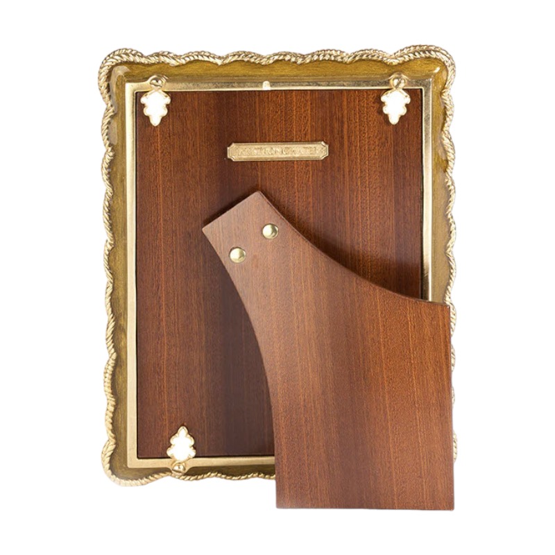Jay Strongwater Mika Braided Golden Frame, 5x7