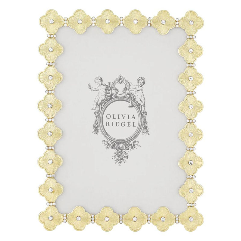 Olivia Riegel Clover Yellow Gold Pewter Frame, 5x7