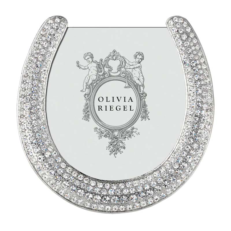 Olivia Riegel Horseshoe Silver Pewter Frame, 3.5