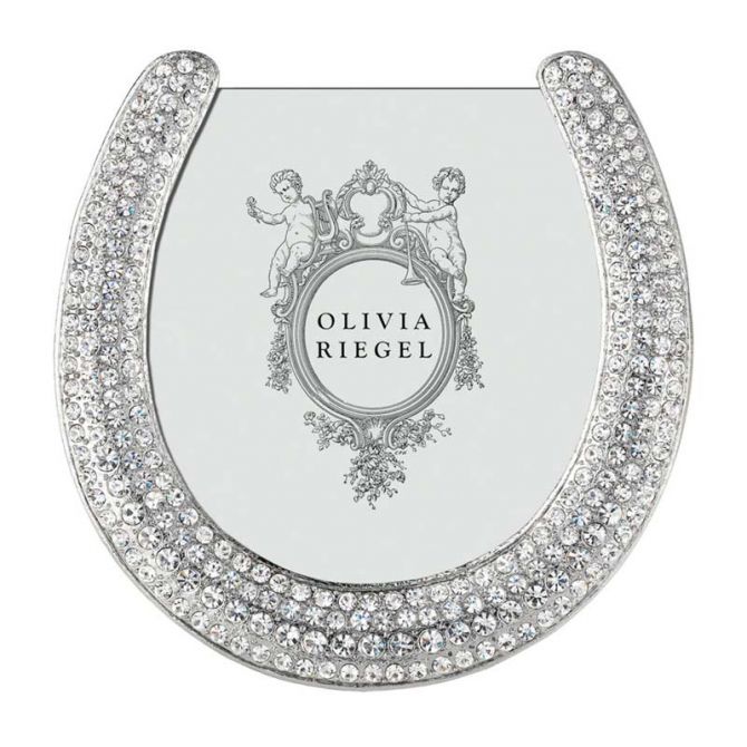 Olivia Riegel Horseshoe Silver Pewter Frame, 3.5"