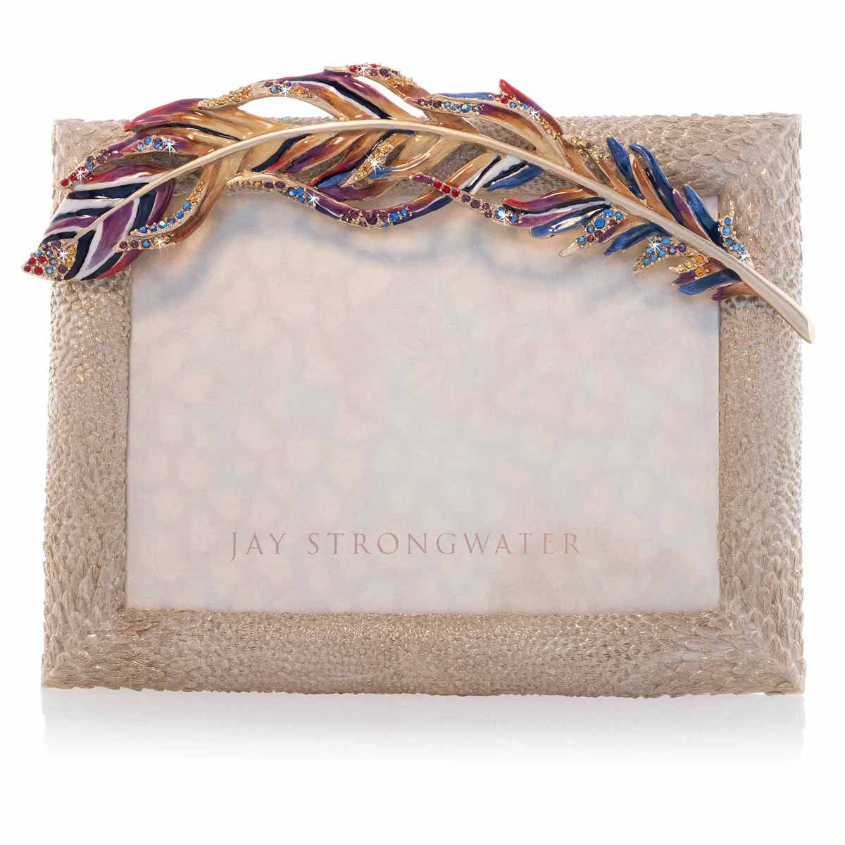 Jay Strongwater Asa Feather Frame, 5x7