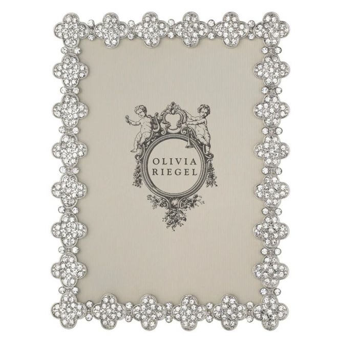 Olivia Riegel Pave Clover Frame, 5x7