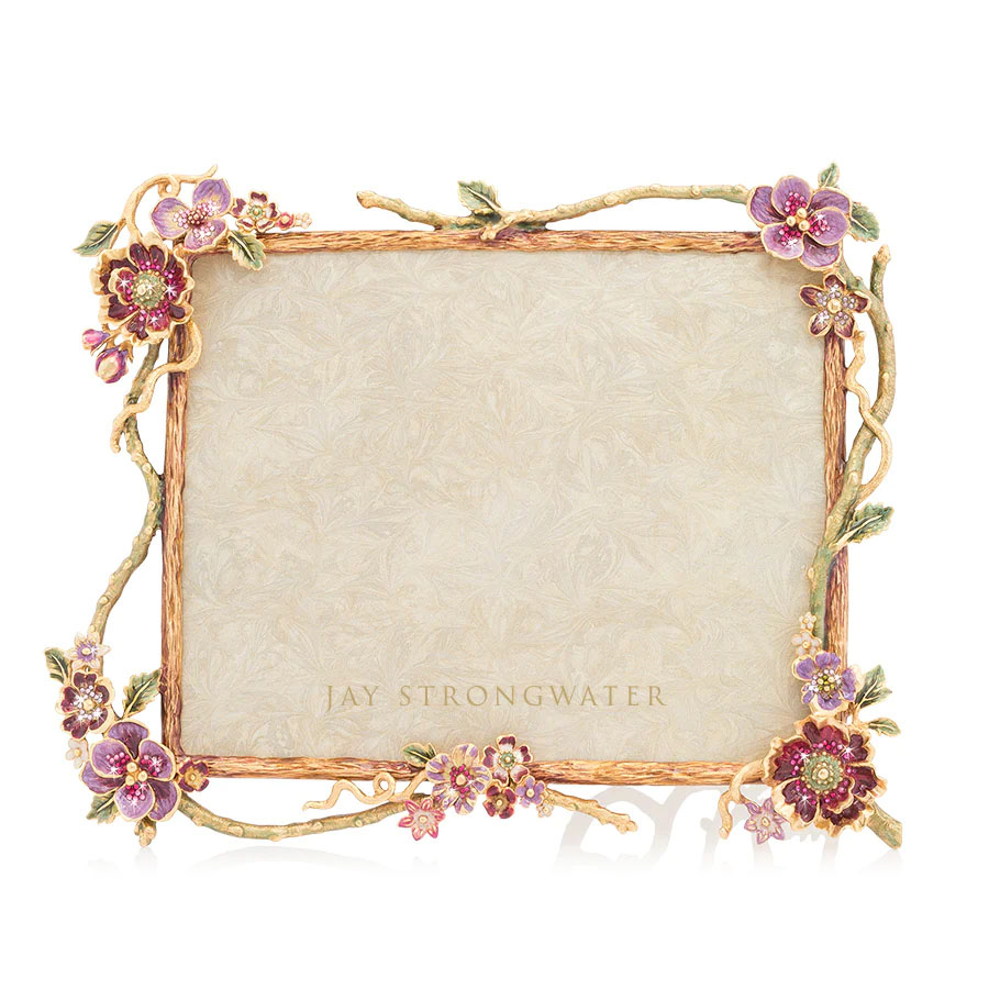 Jay Strongwater Delilah Floral Branch 8x10 frame, Bouquet