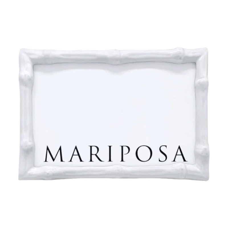 Mariposa Bamboo White Frame, 4x6