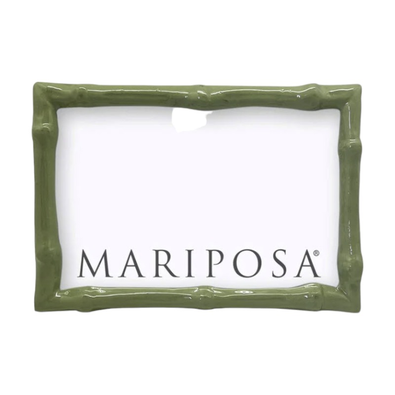 Mariposa Bamboo Green Frame, 4x6