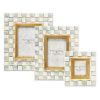 MacKenzie-Childs Sterling Check Enamel Frame, 2.5x3