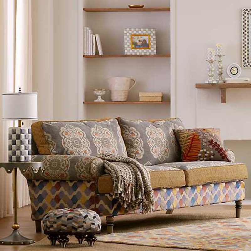 MacKenzie-Childs Sterling Check Enamel Frame, 5x7