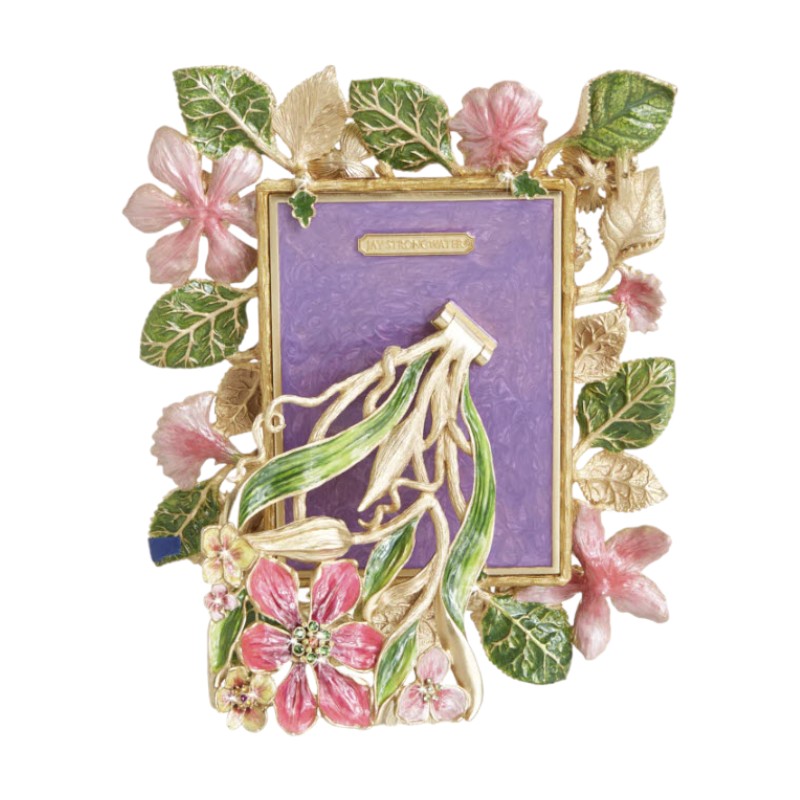 Jay Strongwater Lars Dutch Floral 5x7 Frame, Flora