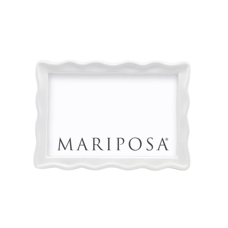 Mariposa Wavy 4x6 Frame, White