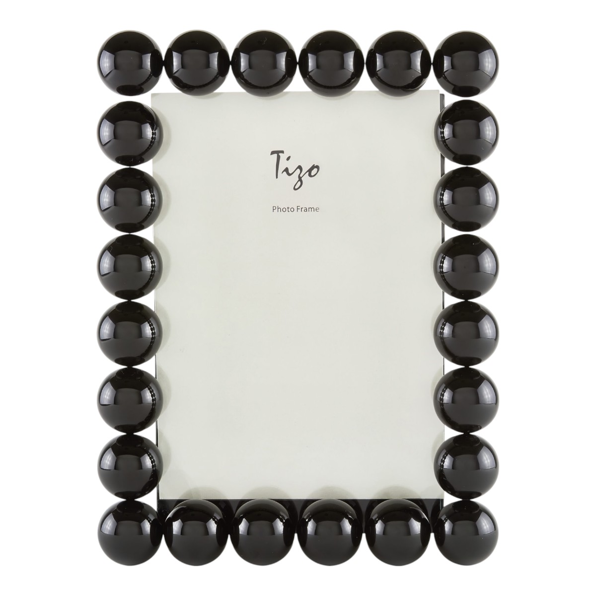 Tizo Crystal Glass Single Bubble White Frame, 5x7