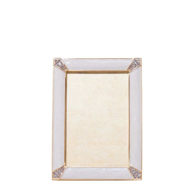 Jay Strongwater Lavinia Pale Blue Frame, 4x6