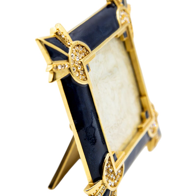 Jay Strongwater Dorothy Art Deco Delft Garden Frame, 3x3