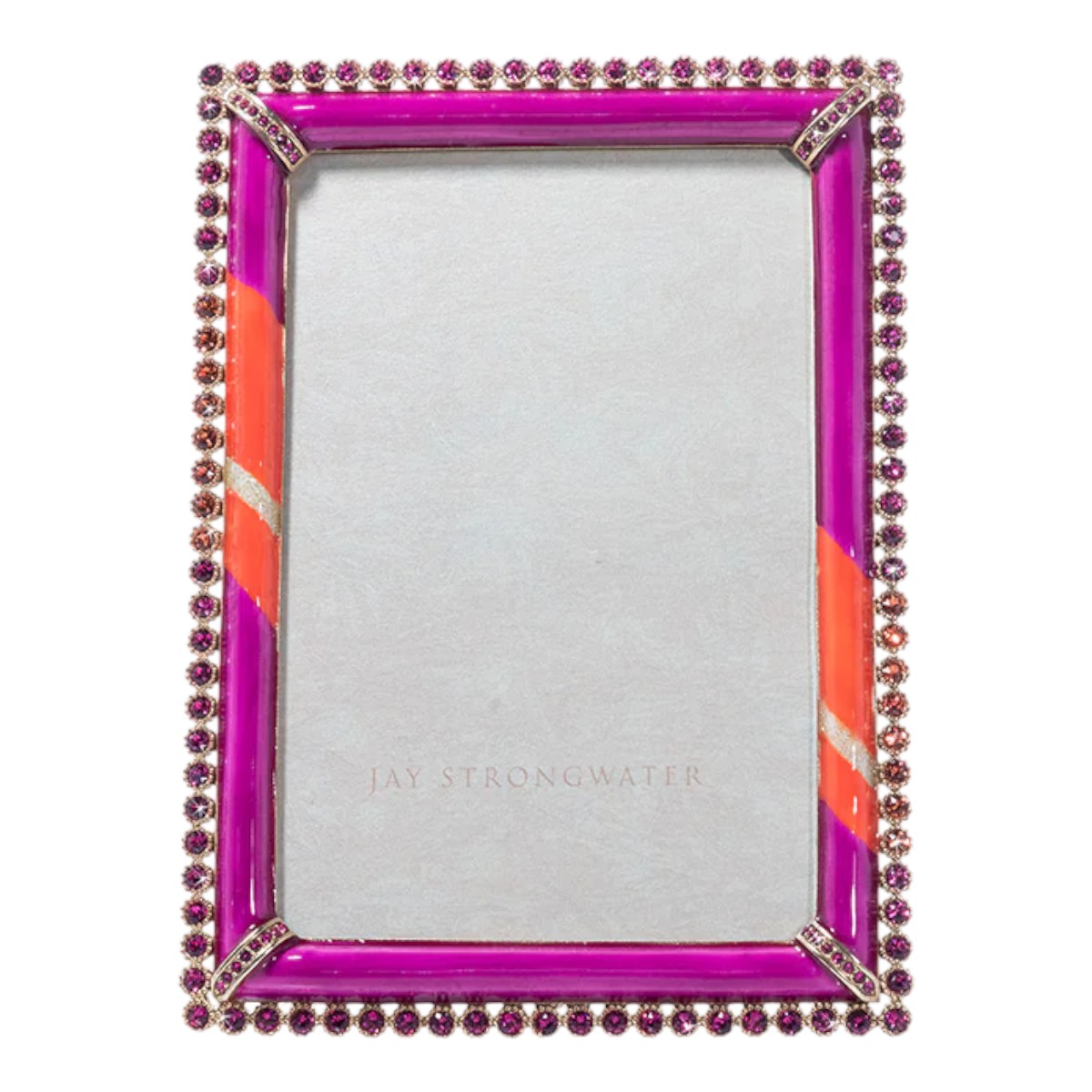 Jay Strongwater Lorraine Stone Edge Pop Frame, 4x6