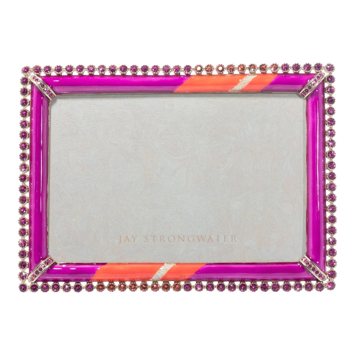 Jay Strongwater Lorraine Stone Edge Pop Frame, 4x6
