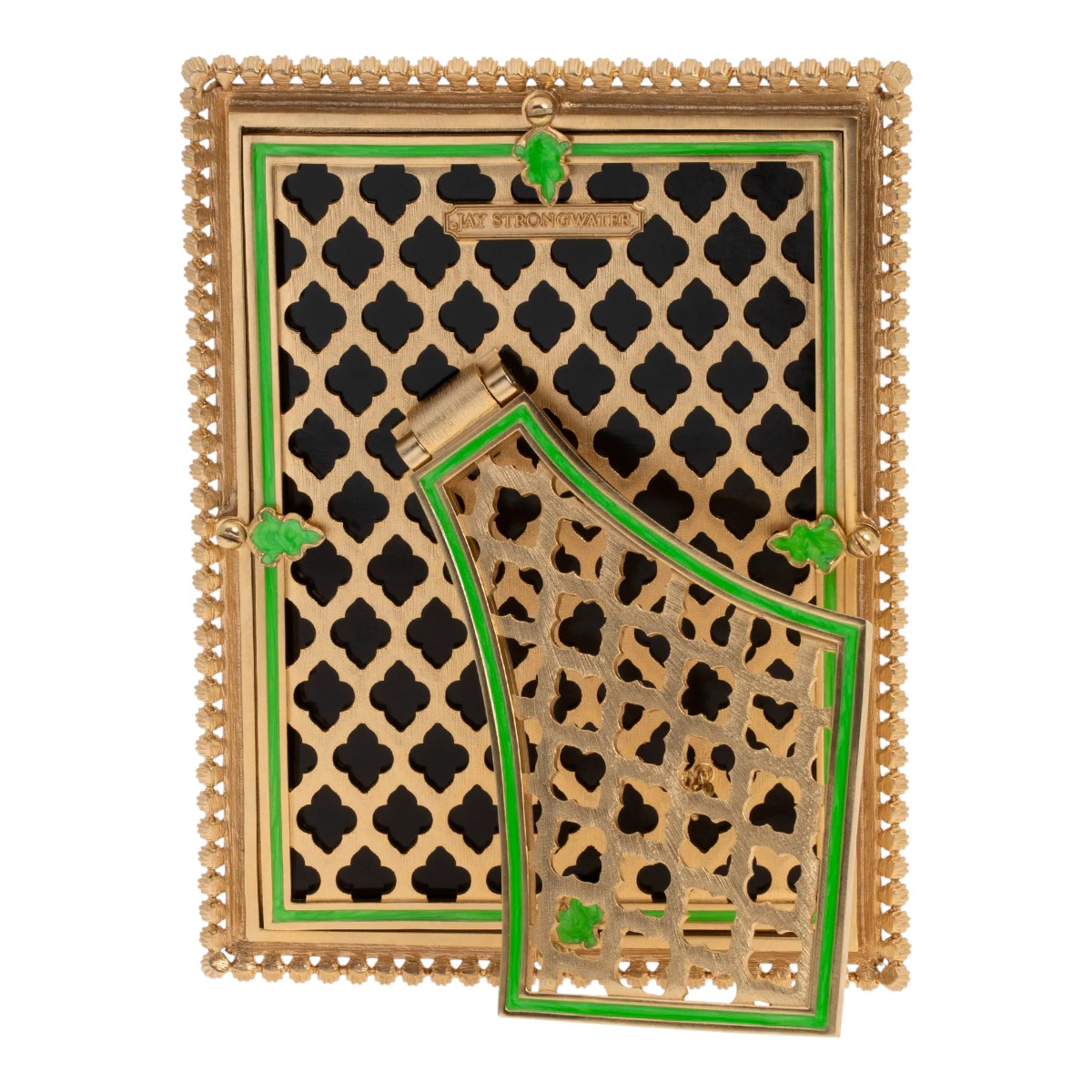 Jay Strongwater Lucas Stone Edge Electric Green Frame, 5x7