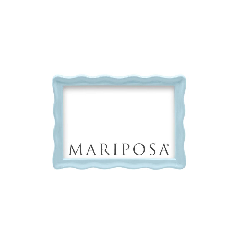 Mariposa Wavy Dusty Blue Frame, 4x6