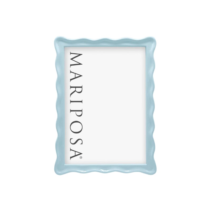 Mariposa Wavy Dusty Blue Frame, 5x7