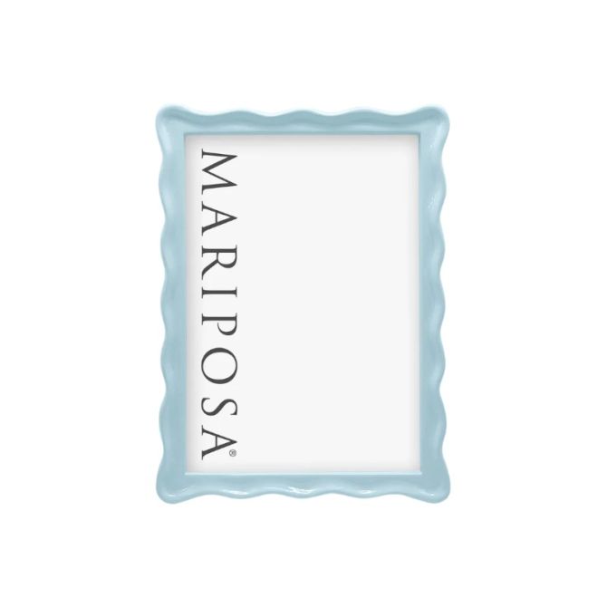 Mariposa Wavy Dusty Blue Frame, 5x7