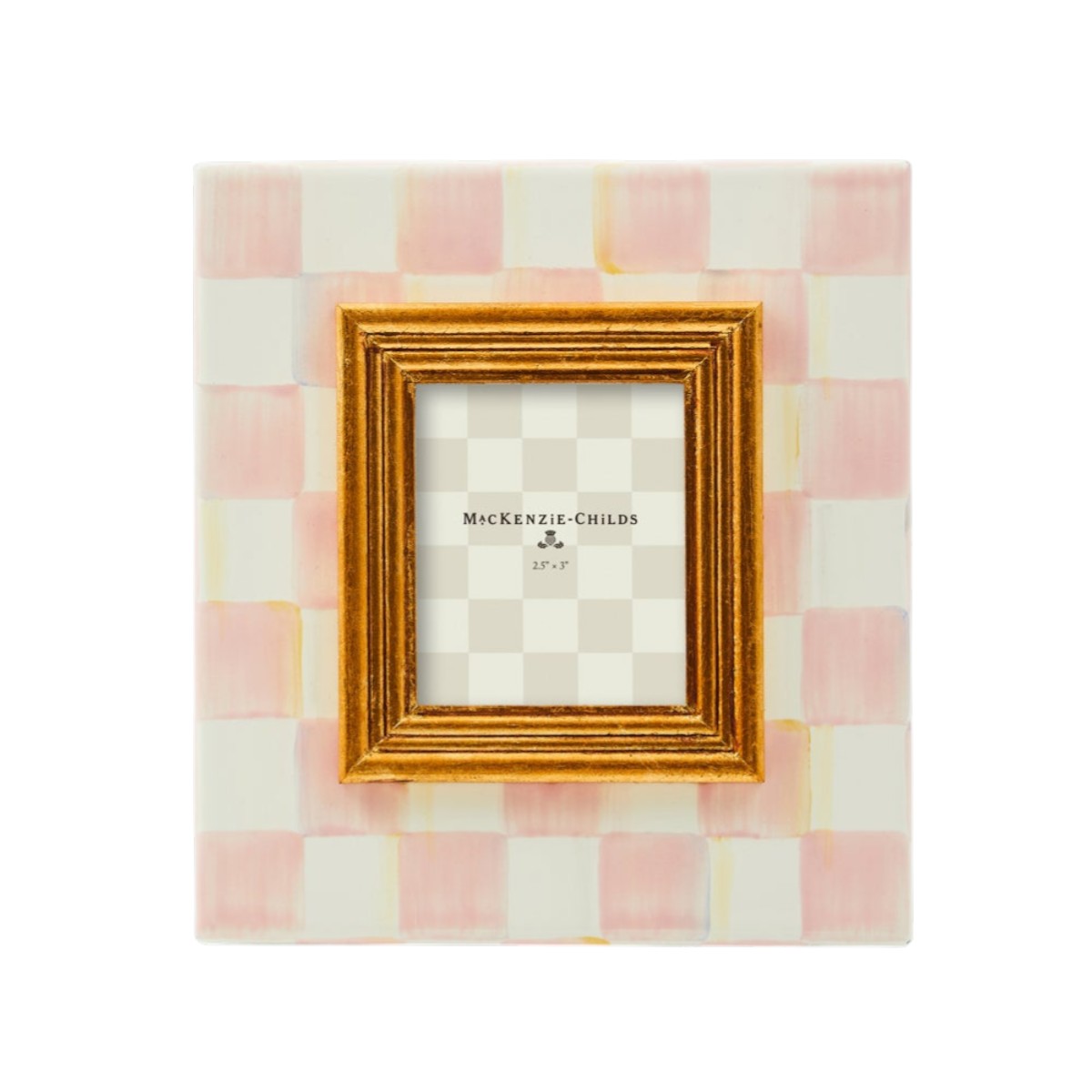 MacKenzie-Childs Rosy Check Frame, 2.5