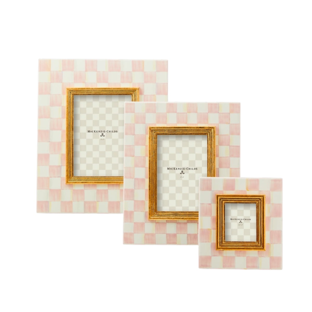 MacKenzie-Childs Rosy Check Frame, 2.5