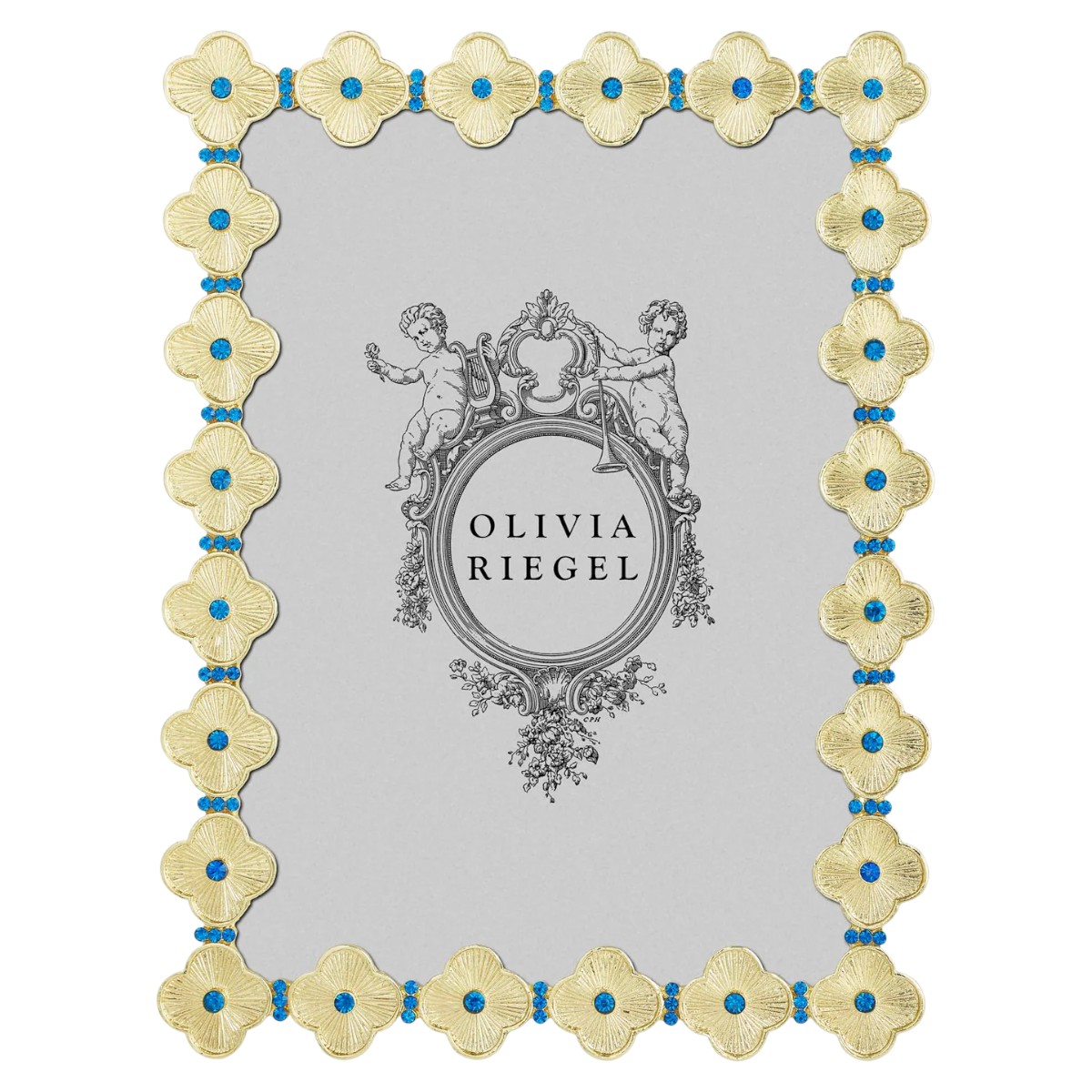 Olivia Riegel Gold Clover Capri Picture Frame, 5x7