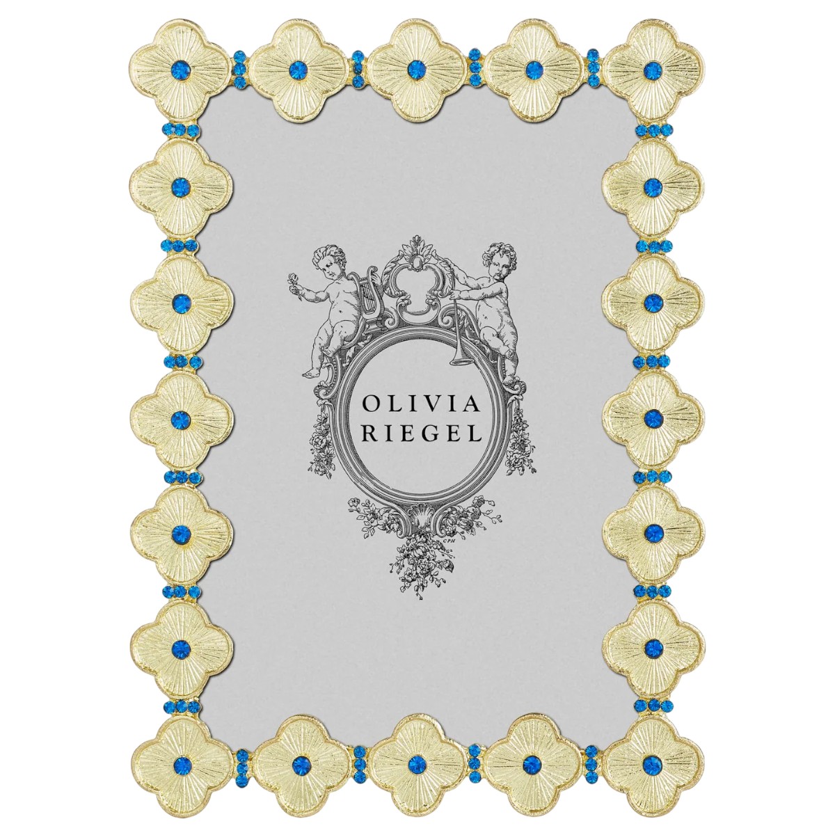 Olivia Riegel Gold Clover Capri Picture Frame, 4x6