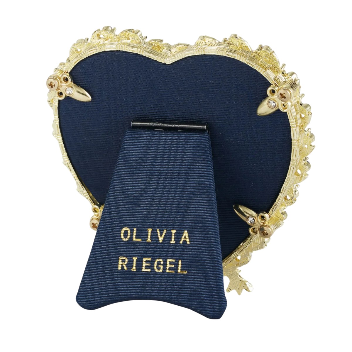 Olivia Riegel Contessa Heart Sapphire Picture Frame, 3.5