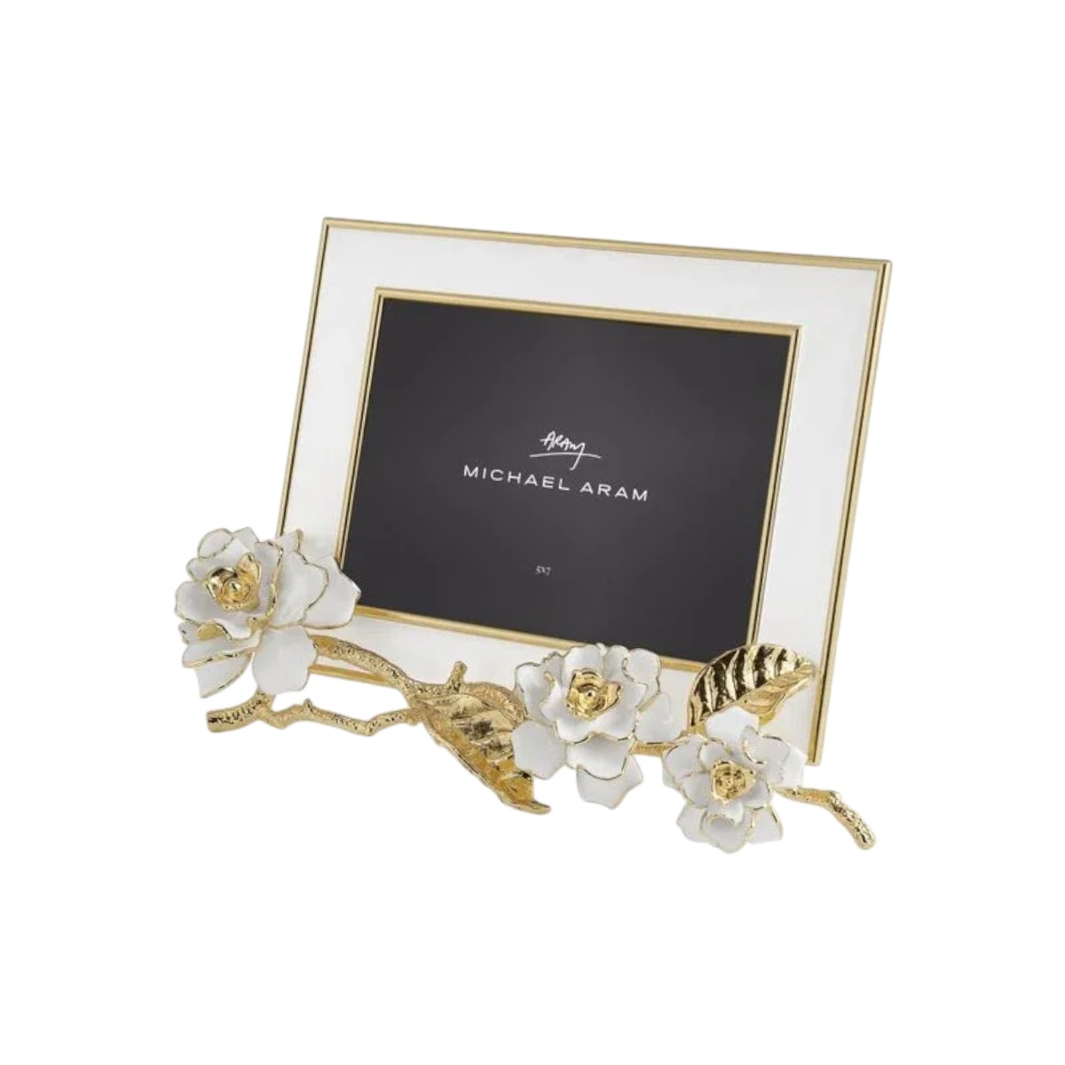 Michael Aram Gardenia Enameled White Frame, 5x7
