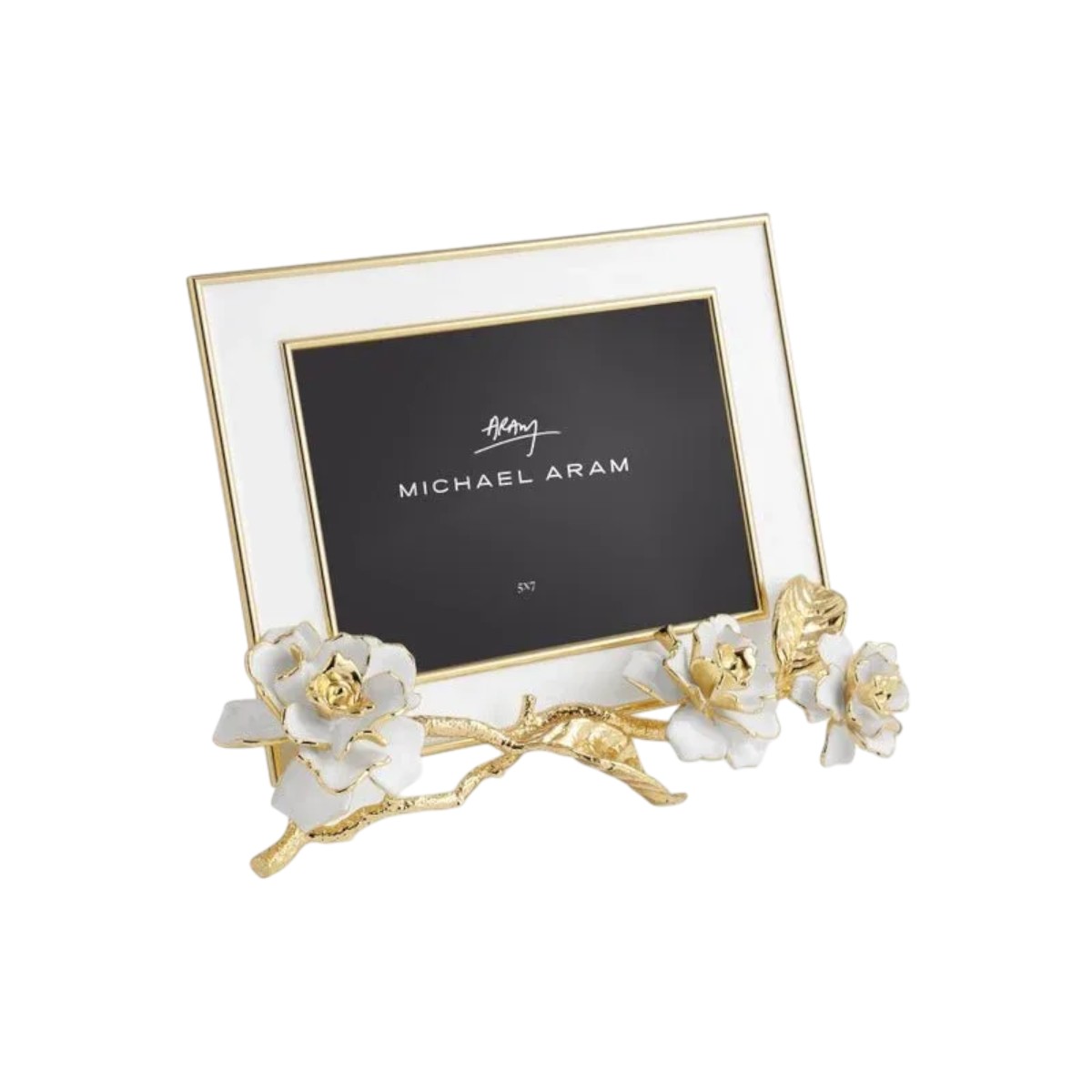 Michael Aram Gardenia Enameled White Frame, 5x7