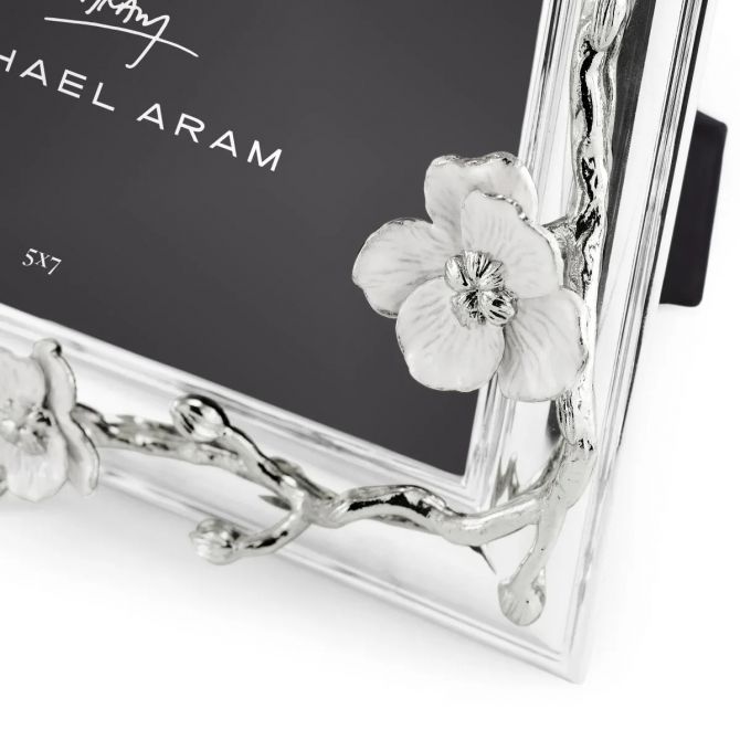 【日本未入荷】Michael Aram マイケル・アラム　写真立て Michael Aram Silver Orchid Frame, 5x7 | 111117 | Borsheims