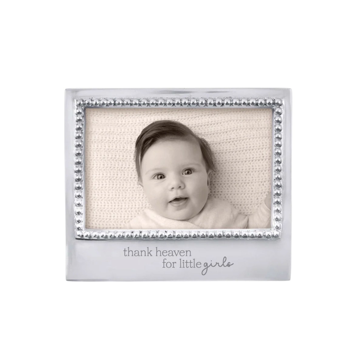 Mariposa Thank Heaven For Little Girls Signature Frame, 4x6
