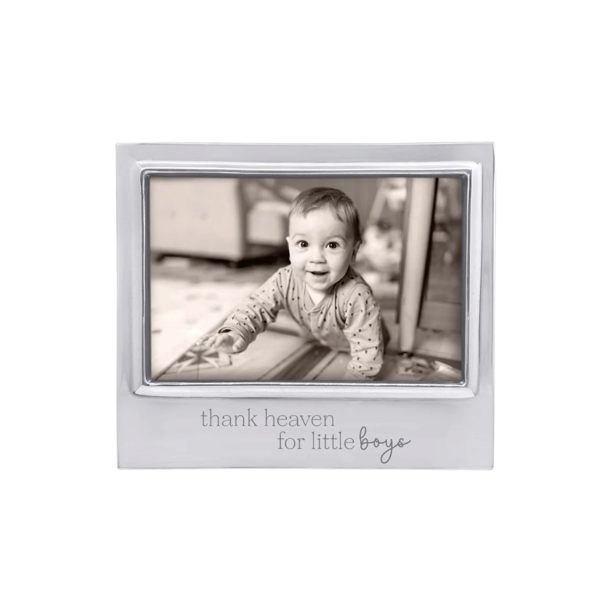 Mariposa Thank Heaven For Little Boys Signature Frame, 4x6
