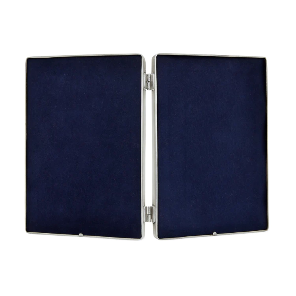Match Pewter Piedmonte Velluto Oval Double Frame, Large
