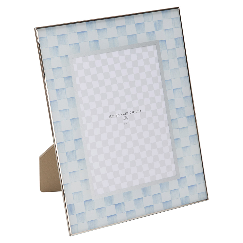MacKenzie-Childs Sky Check Glass Frame, 5x7