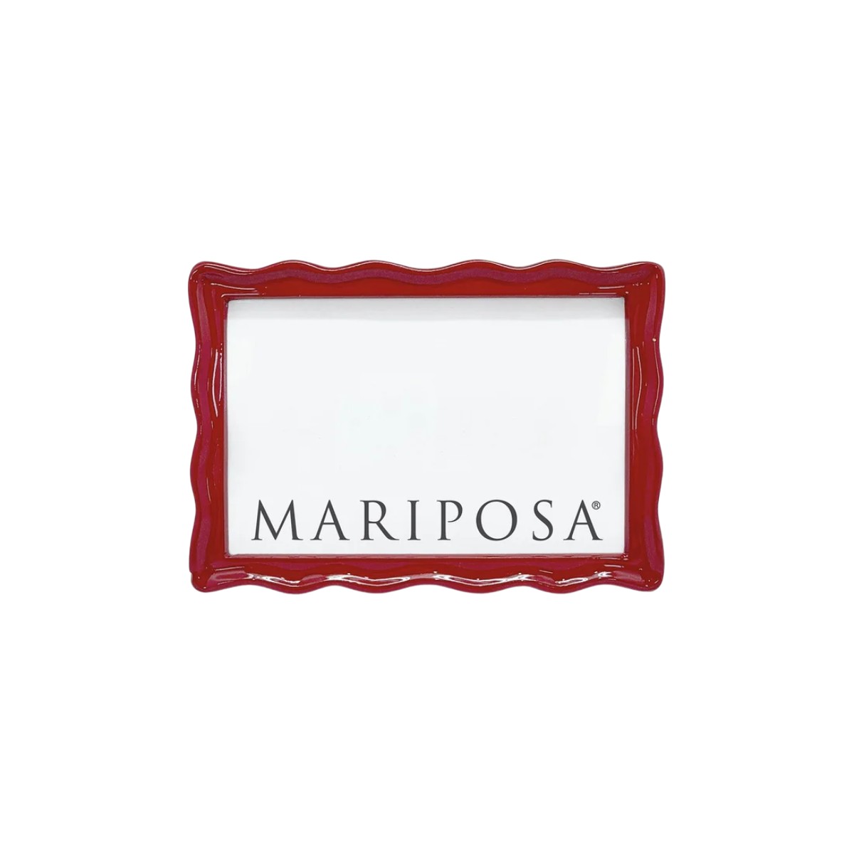 Mariposa Wavy Red Frame, 4x6