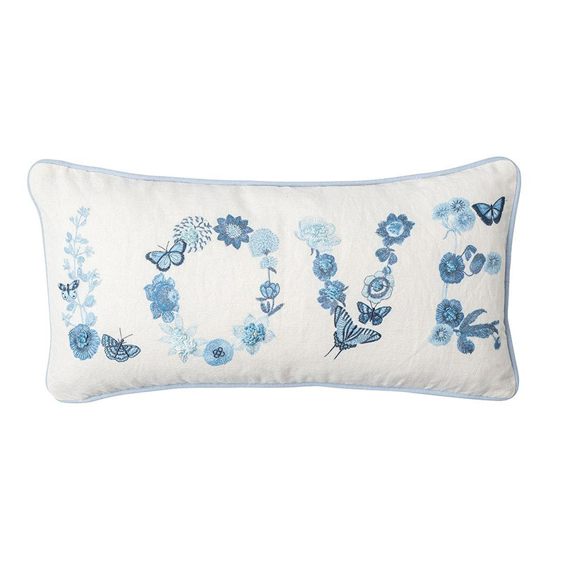 Juliska Field of Flowers 11" Pillow, Chambray Borsheims