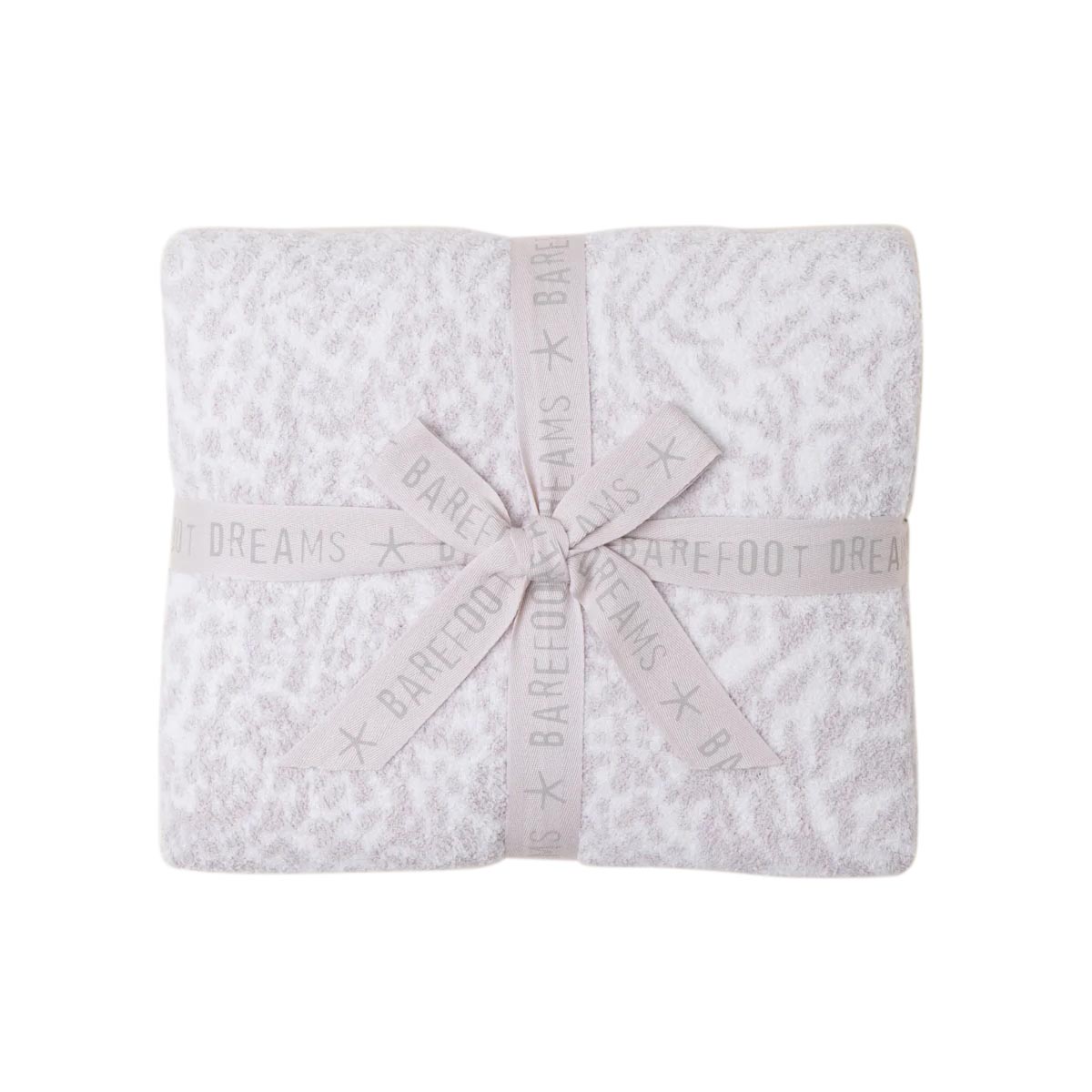 Barefoot Dreams CozyChic Wilderness Blanket, Cream and Stone