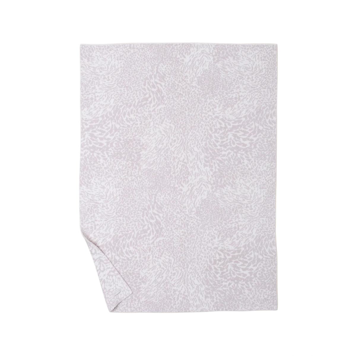 Barefoot Dreams CozyChic Wilderness Blanket, Cream and Stone