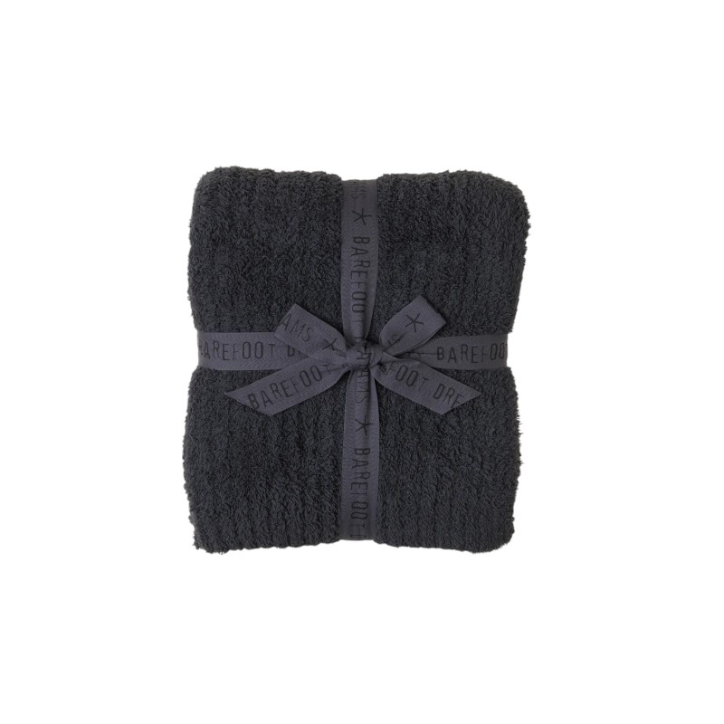 Barefoot Dreams Cozychic Ribbed Throw, Carbon