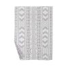 Barefoot Dreams CozyChic Artisan Throw Blanket, Cream and Beach Rock